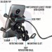 OkaeYa.com Spider Bike Mobile Holder with USB 2.0 Fast Charger - X Grip Spider Universal Motorcycle Car 360 Degree Rotating for All Android Devices Upto 7 Inches Mobiles (Black)